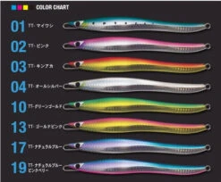 CB One G2 Gravity Control Jig 110g -Fishing Gear Sales CB One G2 colour chart
