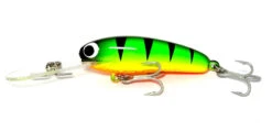 Lively Lures Mini Micro Mullet 40mm Hard Body Lure -Fishing Gear Sales greenfluro micromullet 1 1
